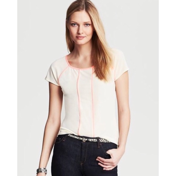Banana Republic Tops - NWT Banana Republic Neon Piping Top